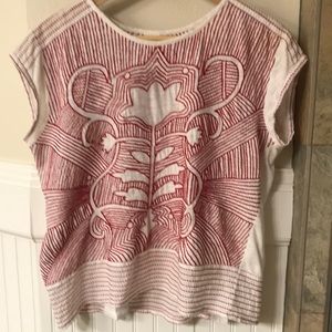 Anthro embroidered top by Akemi Kin